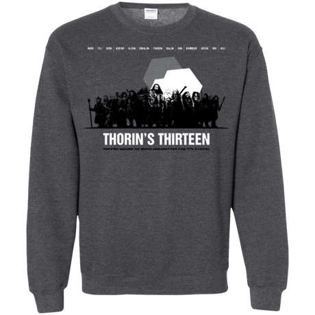 Sweatshirts Dark Heather / Small Thorin's Thirteen Crewneck Sweatshirt