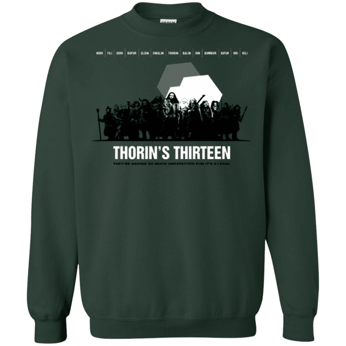 Sweatshirts Forest Green / Small Thorin's Thirteen Crewneck Sweatshirt