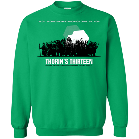 Sweatshirts Irish Green / Small Thorin's Thirteen Crewneck Sweatshirt