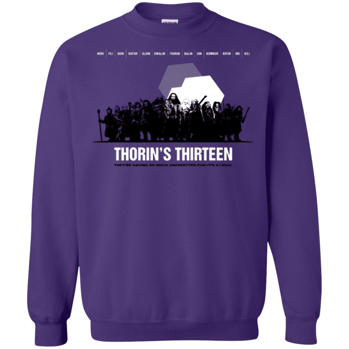 Sweatshirts Purple / Small Thorin's Thirteen Crewneck Sweatshirt