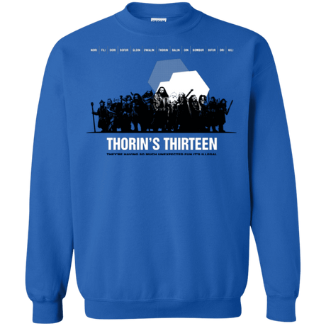 Sweatshirts Royal / Small Thorin's Thirteen Crewneck Sweatshirt