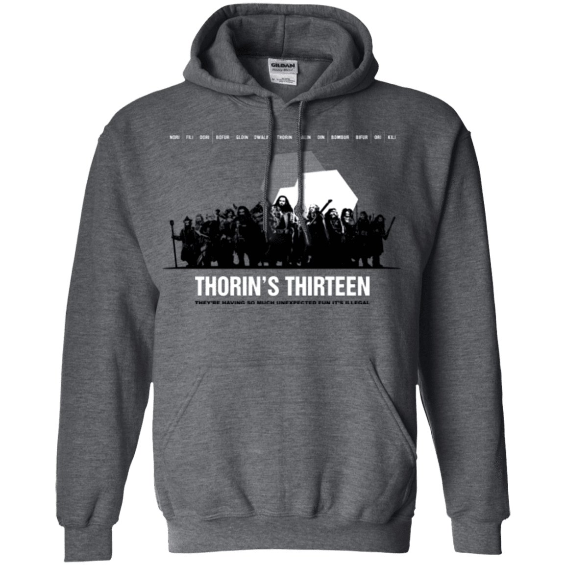 Sweatshirts Dark Heather / Small Thorin's Thirteen Pullover Hoodie