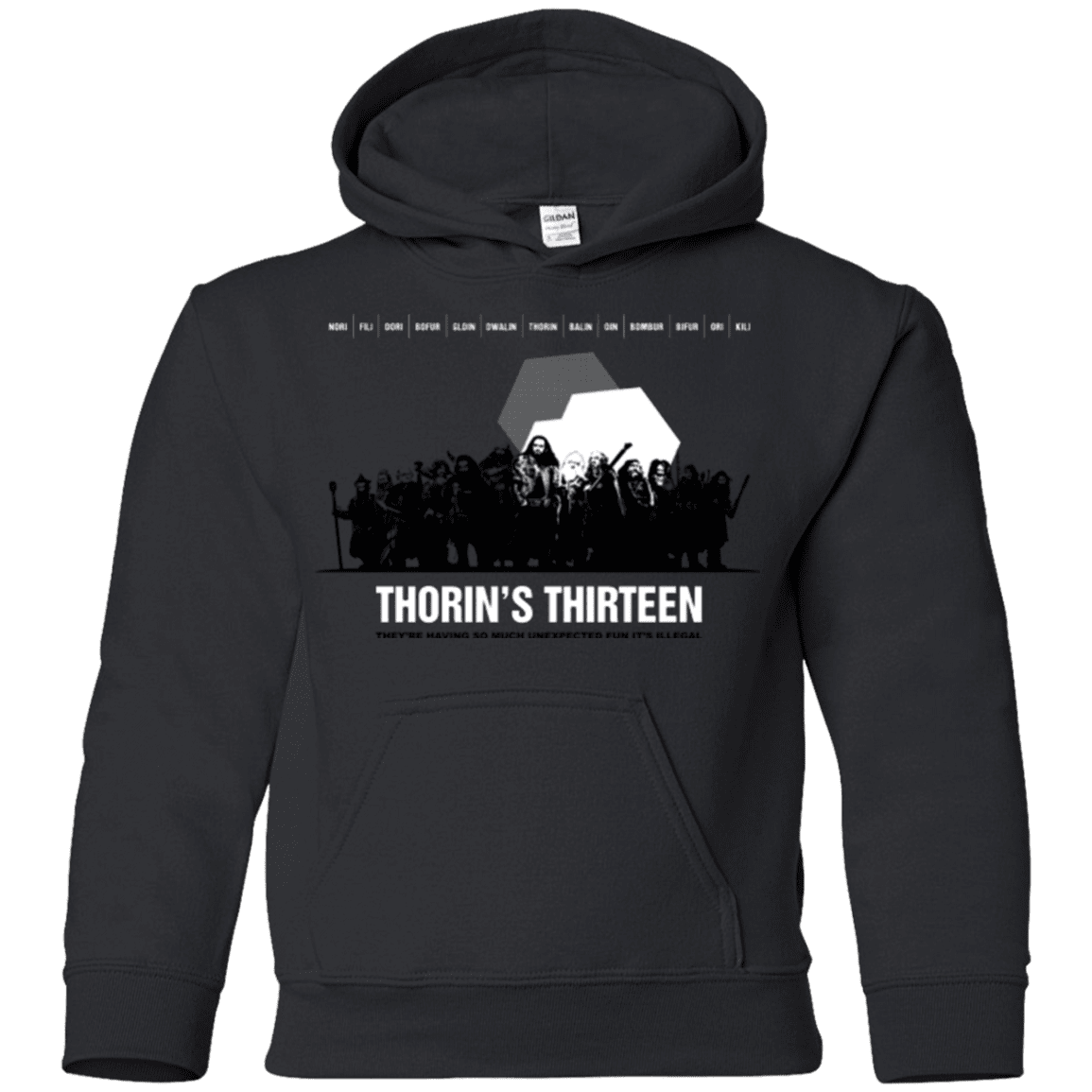 Sweatshirts Black / YS Thorin's Thirteen Youth Hoodie