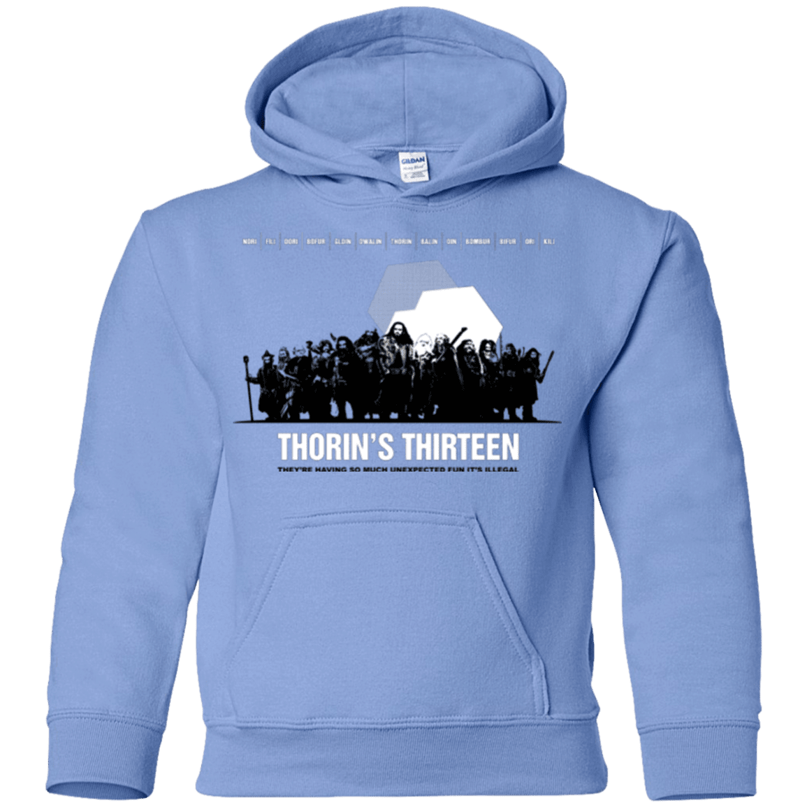 Sweatshirts Carolina Blue / YS Thorin's Thirteen Youth Hoodie