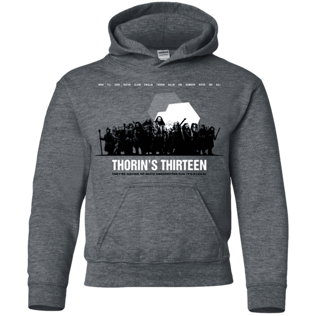 Sweatshirts Dark Heather / YS Thorin's Thirteen Youth Hoodie