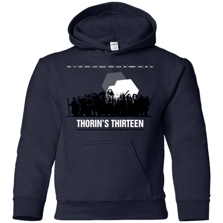 Sweatshirts Navy / YS Thorin's Thirteen Youth Hoodie