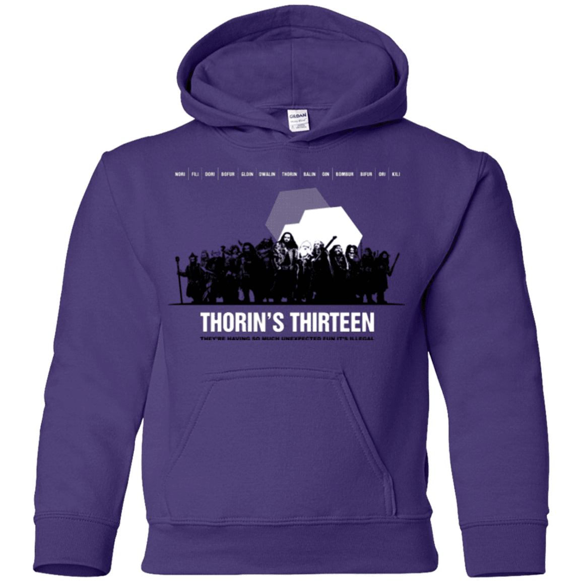 Sweatshirts Purple / YS Thorin's Thirteen Youth Hoodie