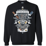Sweatshirts Black / Small Three Cornetto's Crest Crewneck Sweatshirt