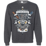 Sweatshirts Dark Heather / Small Three Cornetto's Crest Crewneck Sweatshirt
