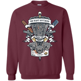 Sweatshirts Maroon / Small Three Cornetto's Crest Crewneck Sweatshirt