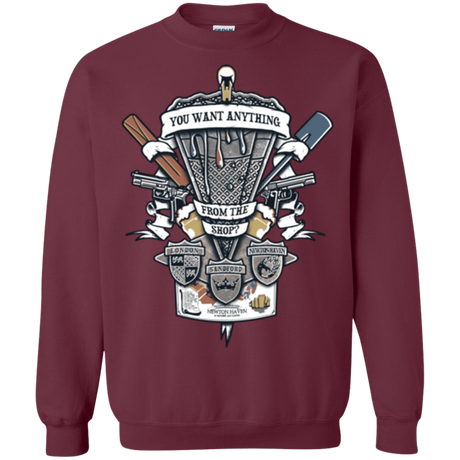 Sweatshirts Maroon / Small Three Cornetto's Crest Crewneck Sweatshirt