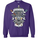 Sweatshirts Purple / Small Three Cornetto's Crest Crewneck Sweatshirt