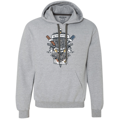 Sweatshirts Sport Grey / Small Three Cornetto's Crest Premium Fleece Hoodie