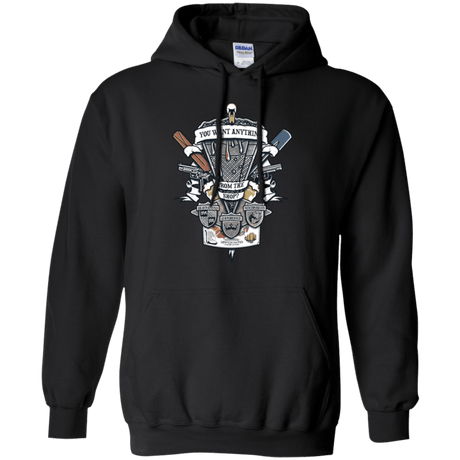 Sweatshirts Black / Small Three Cornetto's Crest Pullover Hoodie
