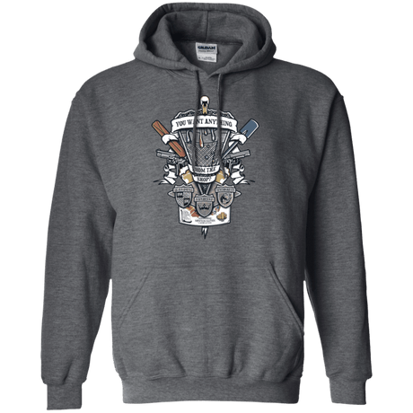 Sweatshirts Dark Heather / Small Three Cornetto's Crest Pullover Hoodie