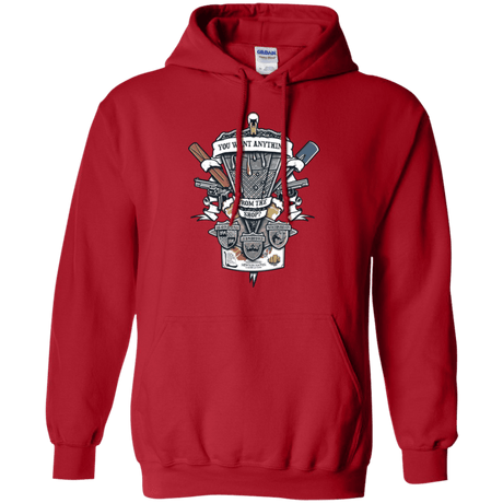 Sweatshirts Red / Small Three Cornetto's Crest Pullover Hoodie