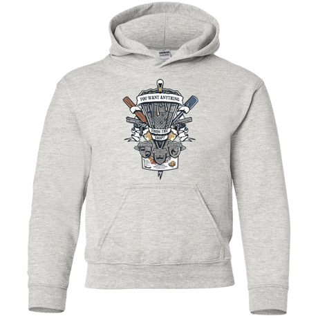 Sweatshirts Ash / YS Three Cornetto's Crest Youth Hoodie