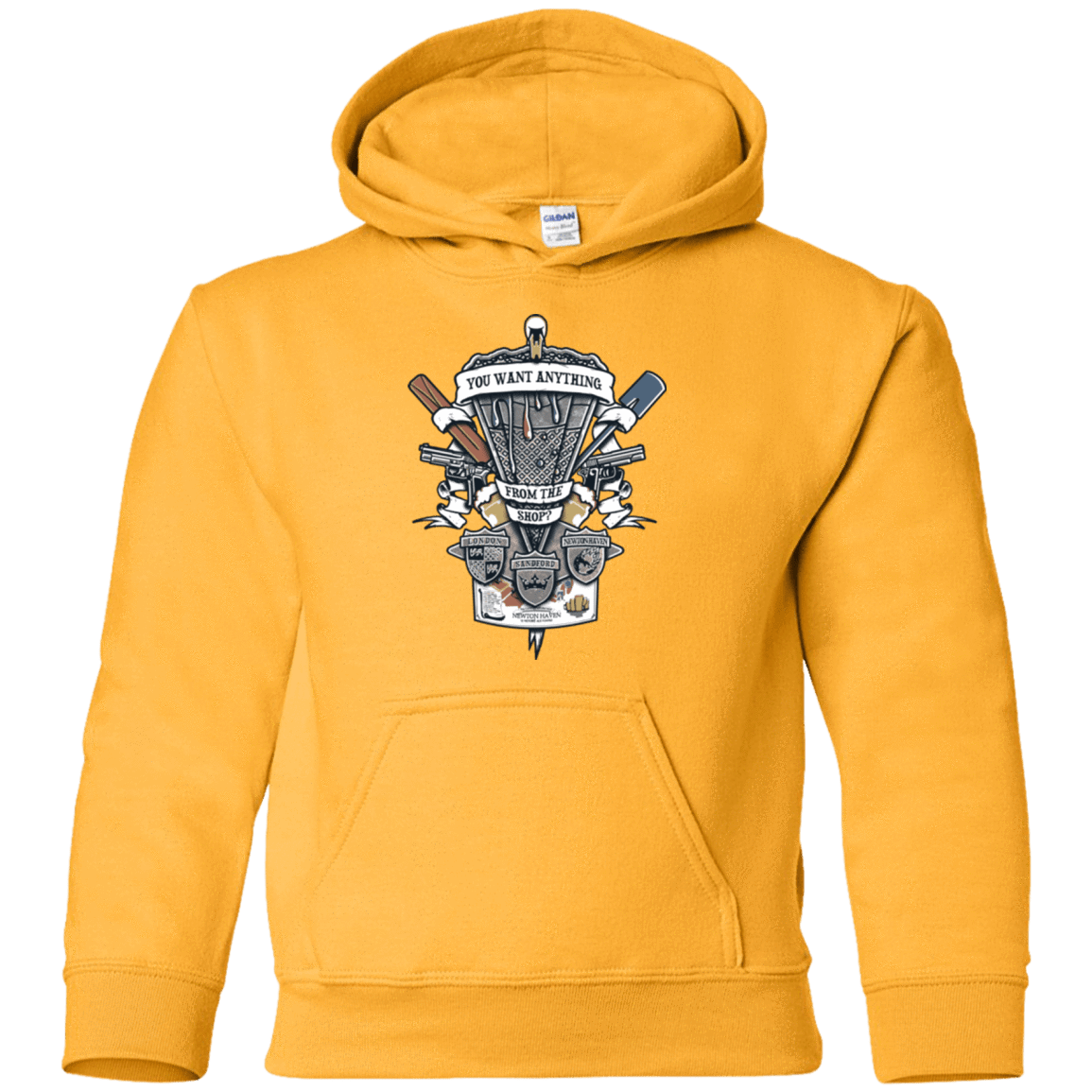Sweatshirts Gold / YS Three Cornetto's Crest Youth Hoodie