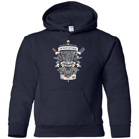 Sweatshirts Navy / YS Three Cornetto's Crest Youth Hoodie