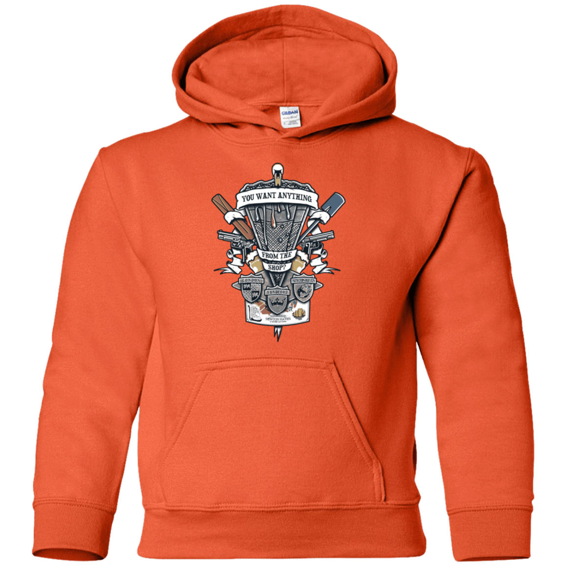 Sweatshirts Orange / YS Three Cornetto's Crest Youth Hoodie