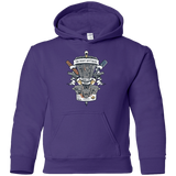 Sweatshirts Purple / YS Three Cornetto's Crest Youth Hoodie