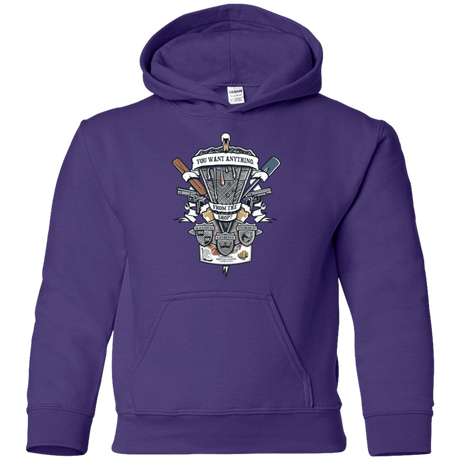 Sweatshirts Purple / YS Three Cornetto's Crest Youth Hoodie