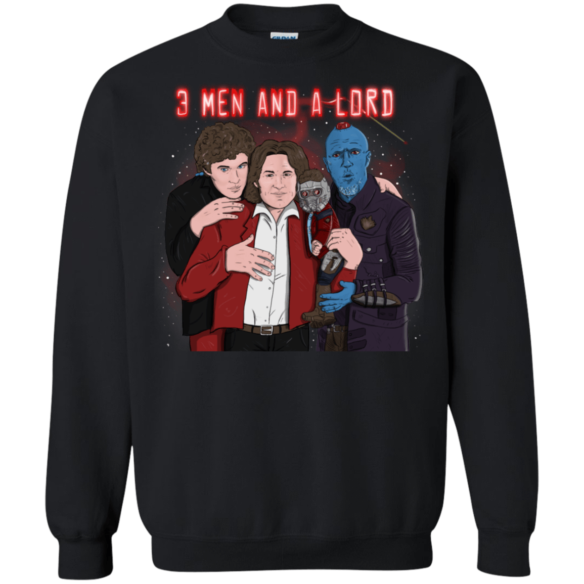 Sweatshirts Black / S Three Men and a Lord Crewneck Sweatshirt