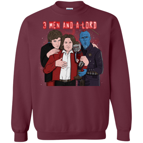 Sweatshirts Maroon / S Three Men and a Lord Crewneck Sweatshirt