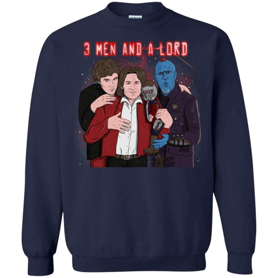 Sweatshirts Navy / S Three Men and a Lord Crewneck Sweatshirt