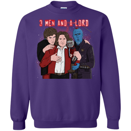 Sweatshirts Purple / S Three Men and a Lord Crewneck Sweatshirt