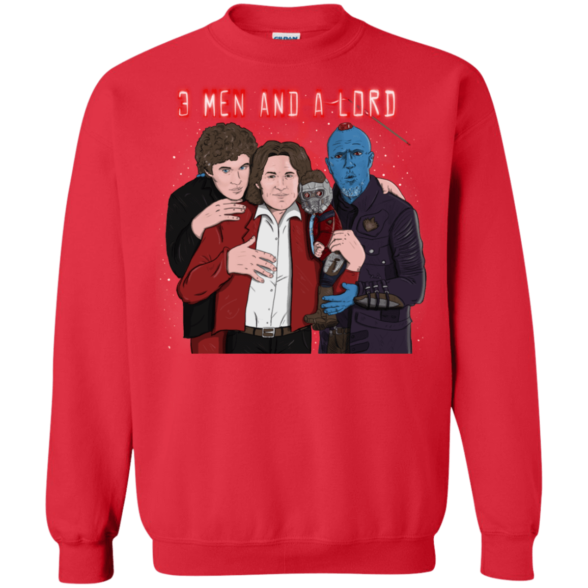 Sweatshirts Red / S Three Men and a Lord Crewneck Sweatshirt