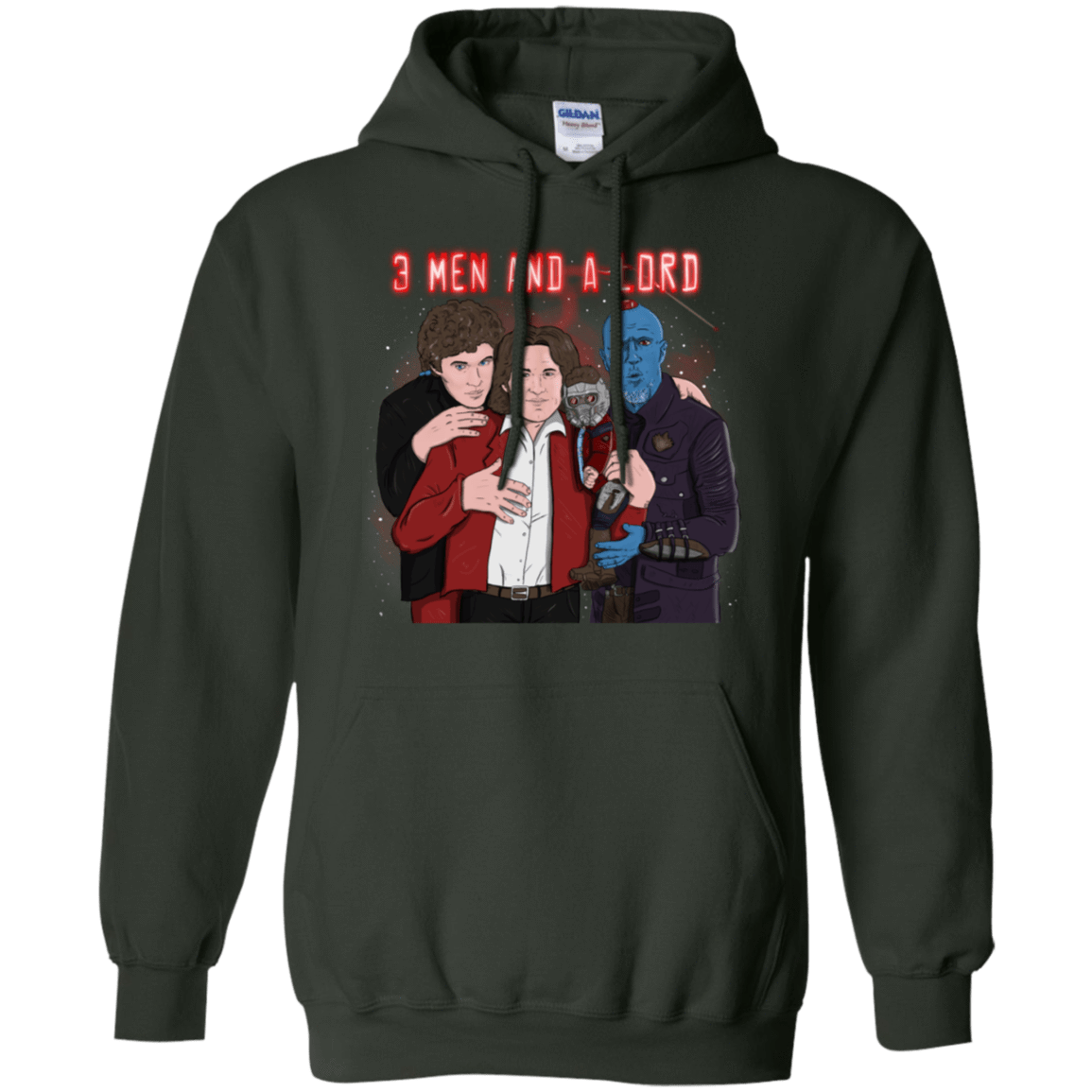 Sweatshirts Forest Green / S Three Men and a Lord Pullover Hoodie