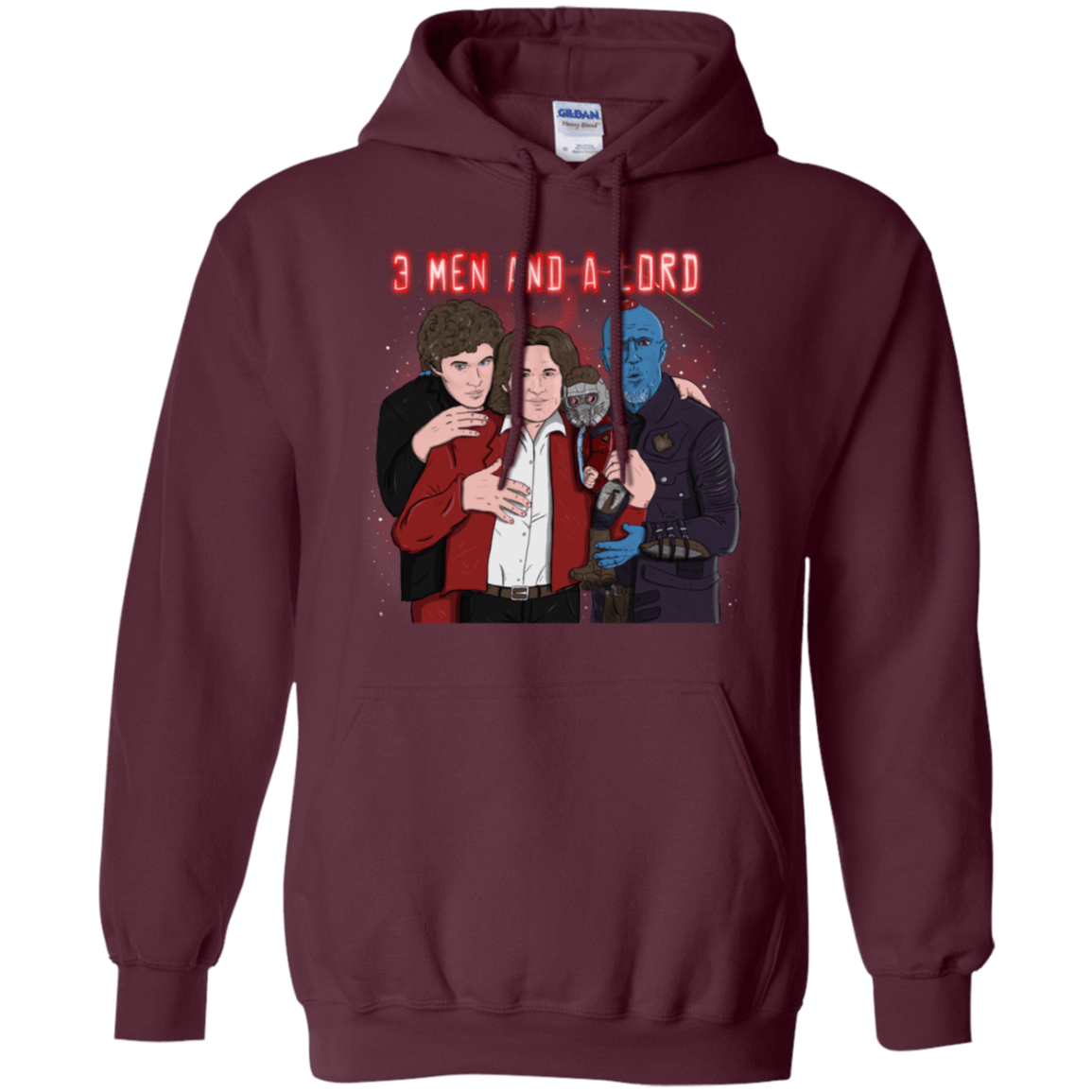 Sweatshirts Maroon / S Three Men and a Lord Pullover Hoodie