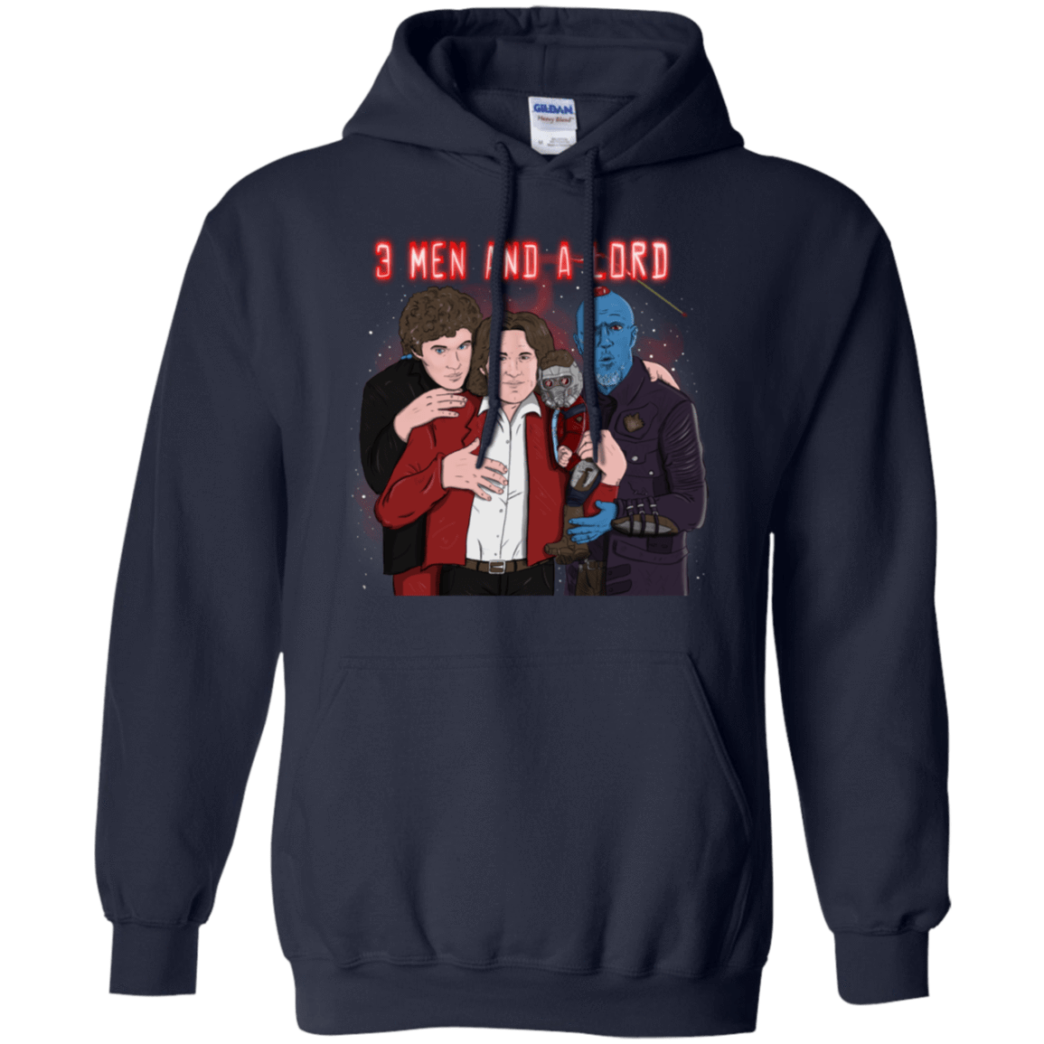 Sweatshirts Navy / S Three Men and a Lord Pullover Hoodie