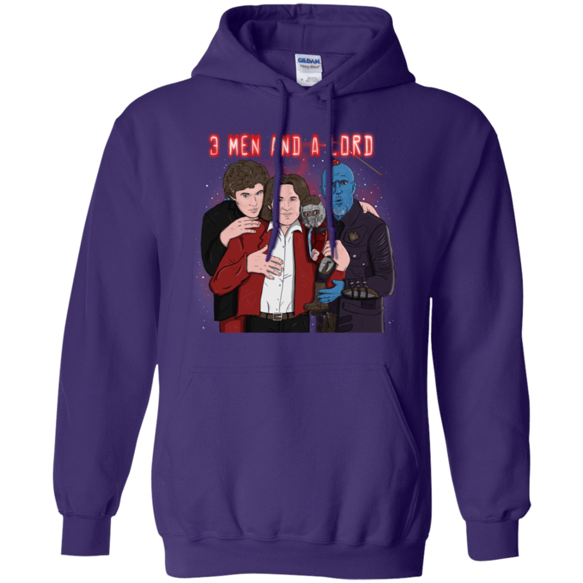 Sweatshirts Purple / S Three Men and a Lord Pullover Hoodie