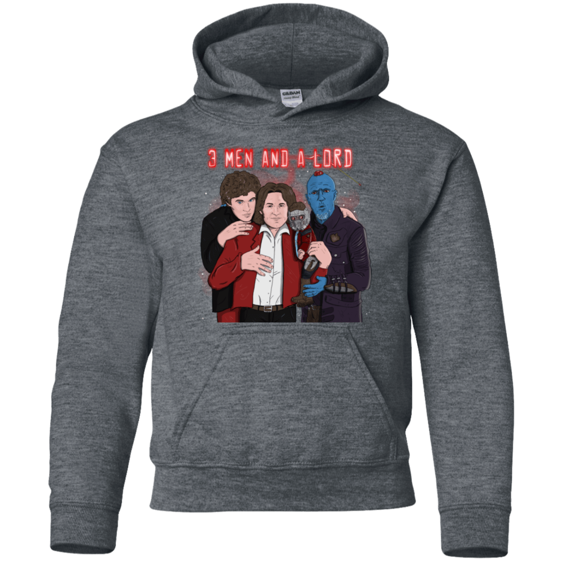 Sweatshirts Dark Heather / YS Three Men and a Lord Youth Hoodie