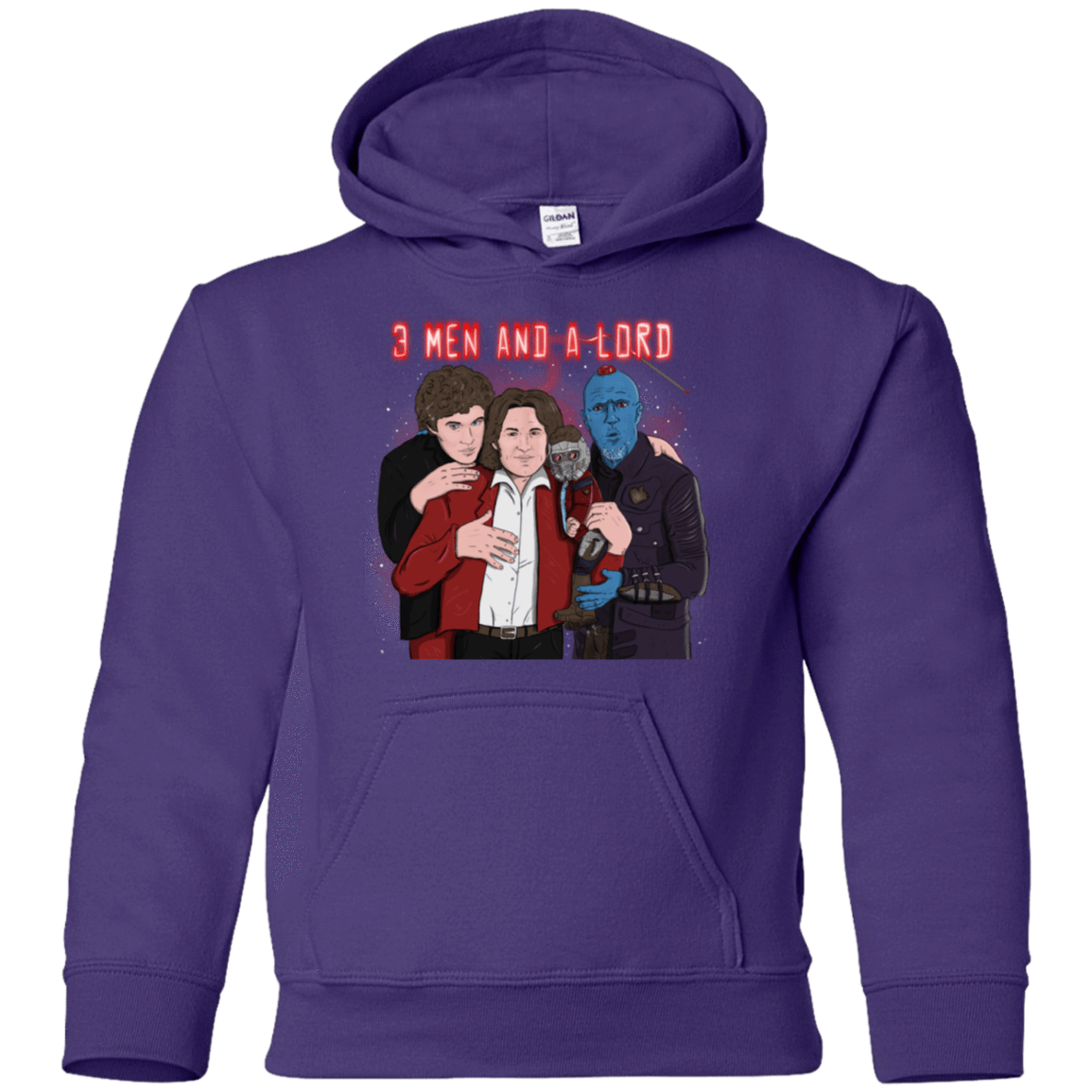 Sweatshirts Purple / YS Three Men and a Lord Youth Hoodie