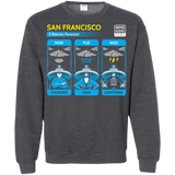 Sweatshirts Dark Heather / Small Three Storms Crewneck Sweatshirt