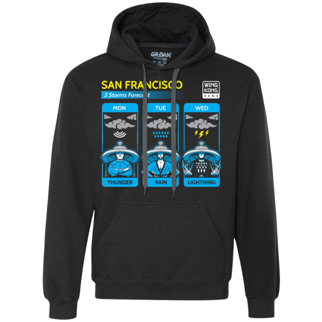 Sweatshirts Black / Small Three Storms Premium Fleece Hoodie