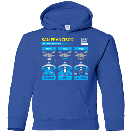 Sweatshirts Royal / YS Three Storms Youth Hoodie