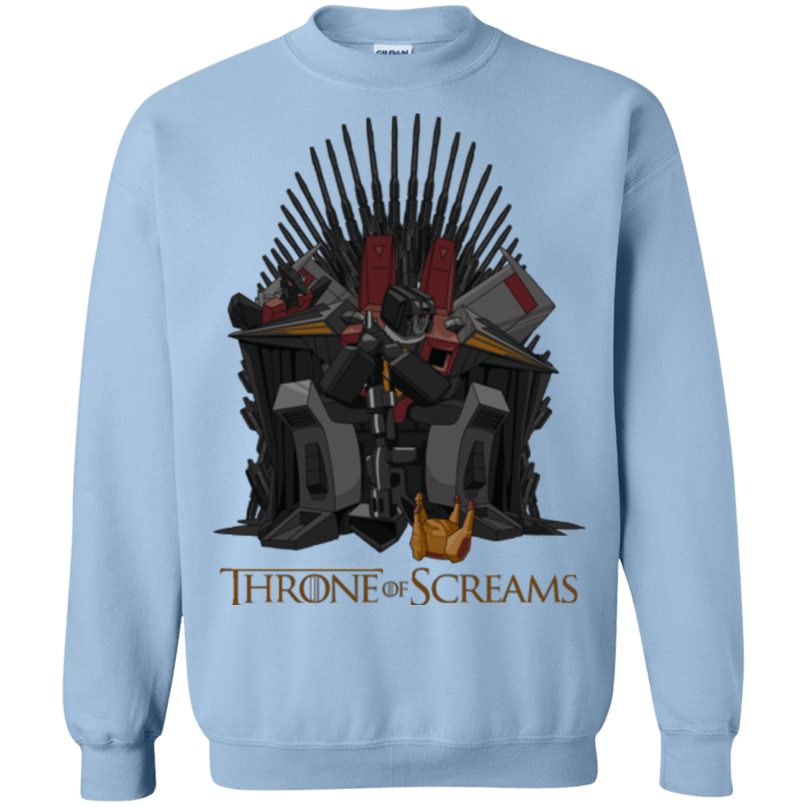 Sweatshirts Light Blue / Small Throne Of Screams Crewneck Sweatshirt