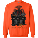 Sweatshirts Orange / Small Throne Of Screams Crewneck Sweatshirt