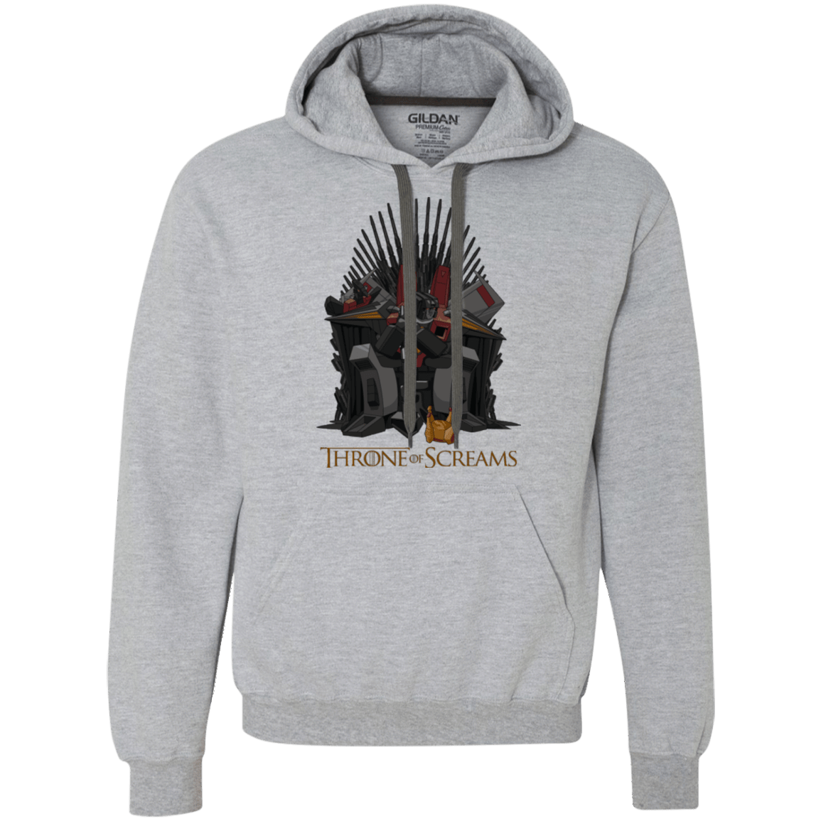 Sweatshirts Sport Grey / Small Throne Of Screams Premium Fleece Hoodie