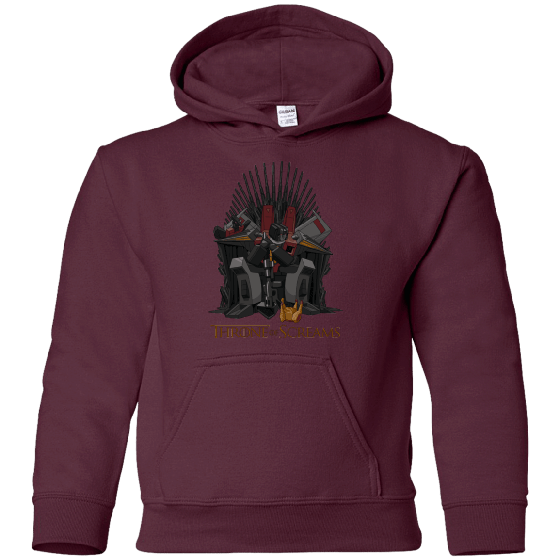 Sweatshirts Maroon / YS Throne Of Screams Youth Hoodie