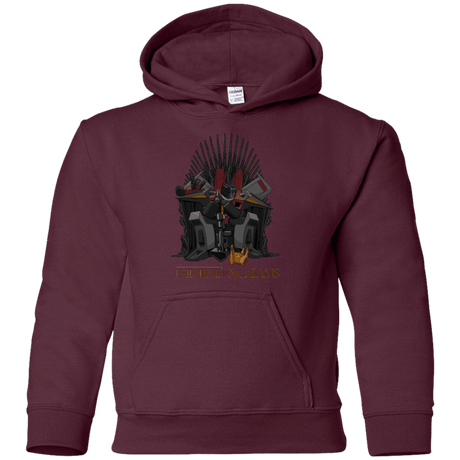 Sweatshirts Maroon / YS Throne Of Screams Youth Hoodie