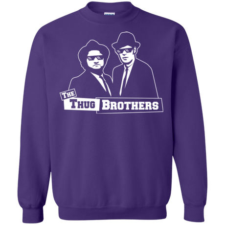 Sweatshirts Purple / Small Thug Brothers Crewneck Sweatshirt