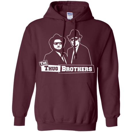 Sweatshirts Maroon / Small Thug Brothers Pullover Hoodie