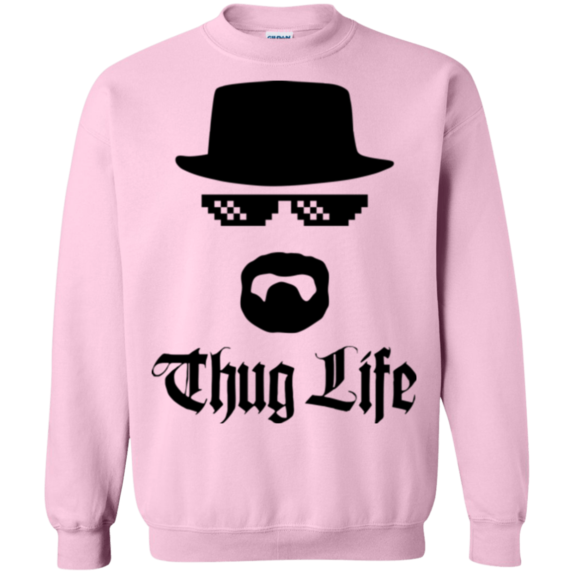 Sweatshirts Light Pink / Small Thug Life Crewneck Sweatshirt