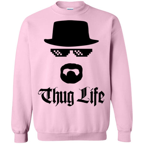 Sweatshirts Light Pink / Small Thug Life Crewneck Sweatshirt