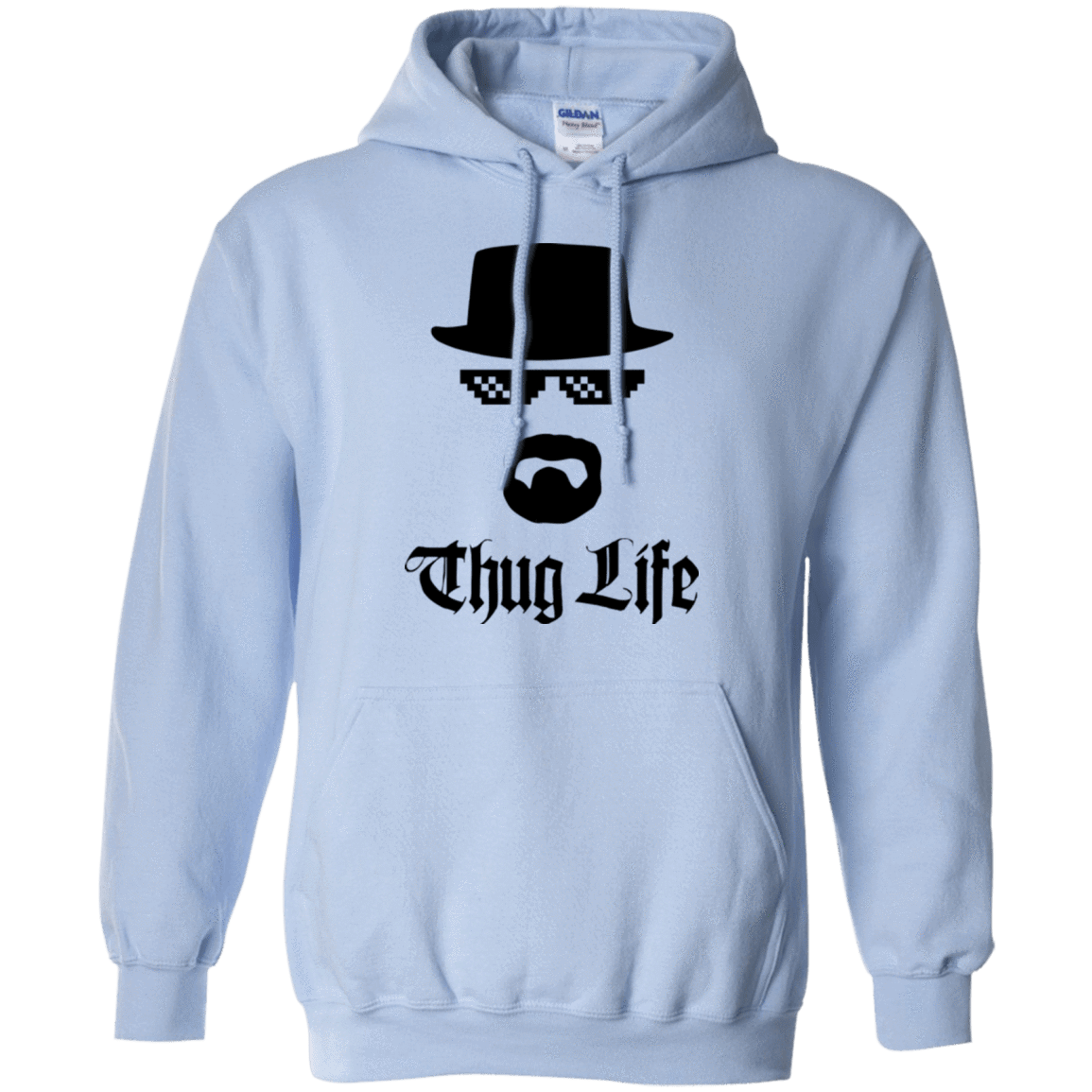 Sweatshirts Light Blue / Small Thug Life Pullover Hoodie